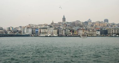 Istanbul, Türkiye-26 Şubat, İstanbul Bosp üzerinde 2014:View