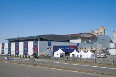 Kiev (Kiev), Ukrayna - 4 Mayıs 2017: Uluslararası Sergi Cen