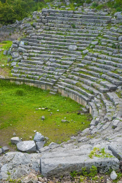 Teatro antigo em Phaselis, Antalya, Turquia — Fotografia de Stock