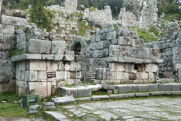 Ruines de l'ancienne ville lycienne de Phaselis. Province of Antaly — Photo