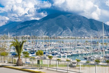 Finike, Antalya İli Marinada görünümünü. Türkiye