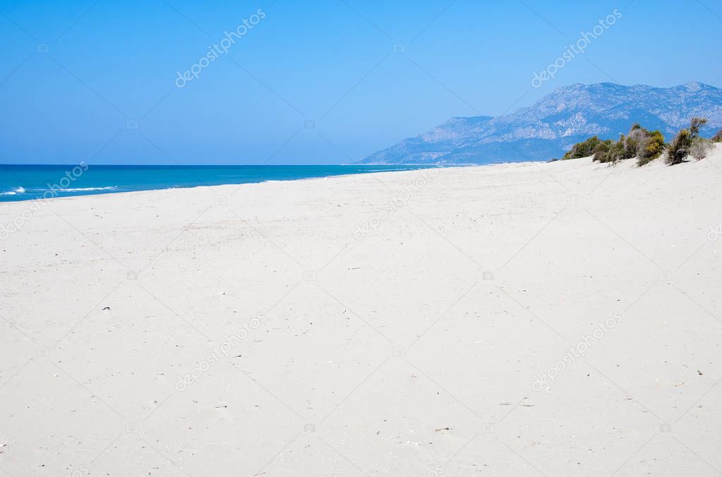Patara beach in Mediterranean Turkey