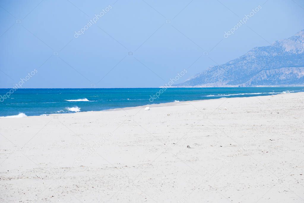 Patara beach in Mediterranean Turkey