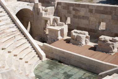 Amfitiyatro Patara antik şehir içinde. Türkiye, Provin Muğla