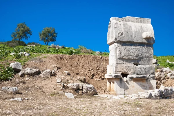 Túmulo de Lícia. Patara, Turquia — Fotografia de Stock