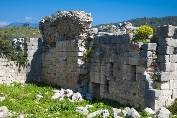 Ruínas da antiga Patara, província de Mugla, Turquia . — Fotografia de Stock