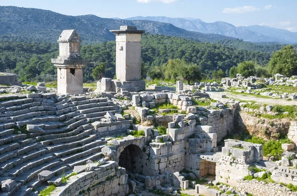 Theatre, ruins of ancient Xanthos, Antalya Province, Turkey.