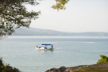 Gökova Körfezi, Ege Havzası, Türkiye'de balıkçı teknesi