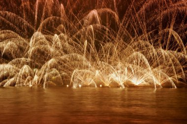 fireworks in a night sky wallpaper celebration new year eve 4th of july people