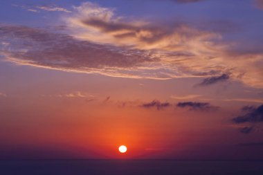 sunset over the sea ibiza summer