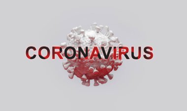 Omicron Coronavirus için 3D illüstrasyon bir salgın hastalık, MERS virüsü, 2019-ncov Solunum Sendromu bilimsel dergiler için haber bülteni web gazetesi afişi