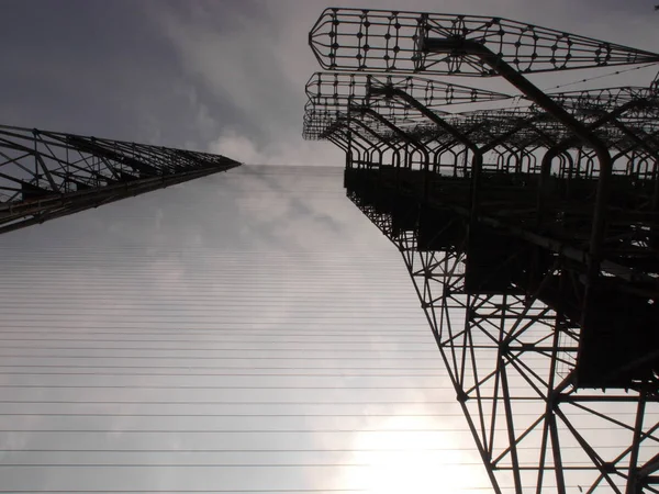 Duga - Secret Soviet over the horizon radar system, Pripyat, Ukraine Abandoned military base. Historical object.