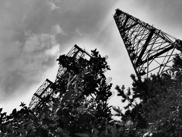 Duga - Ufukta gizli Sovyet radar sistemi, Pripyat, Ukrayna terk edilmiş askeri üs. Tarihi nesne.