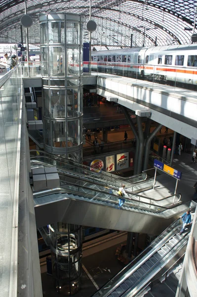 Central Railway Station Berlin Germany Elements Interior Central Railway Station — Stockfoto