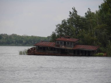 Terk edilmiş Pripyat şehrinin manzarası, Çernobil nükleer santrali yakınlarındaki hayalet kasaba..