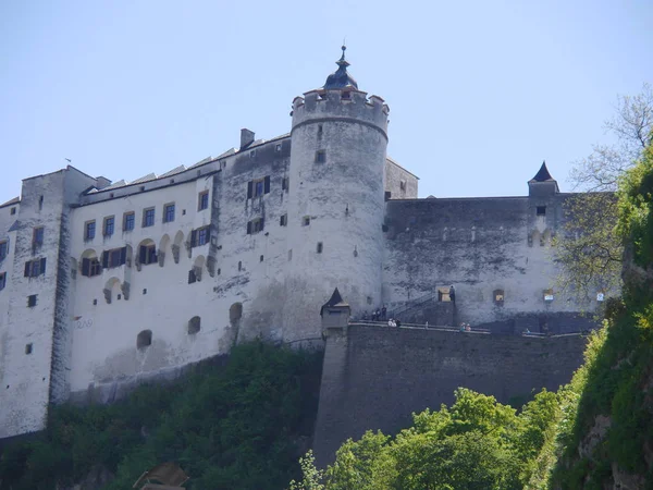 Avusturya Nın Salzburg Kentindeki Hohensalzburg Kalesi — Stok fotoğraf