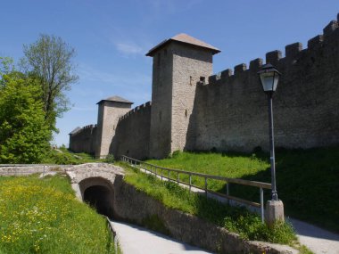 Avusturya 'nın Salzburg kentinin merkezi manzarası