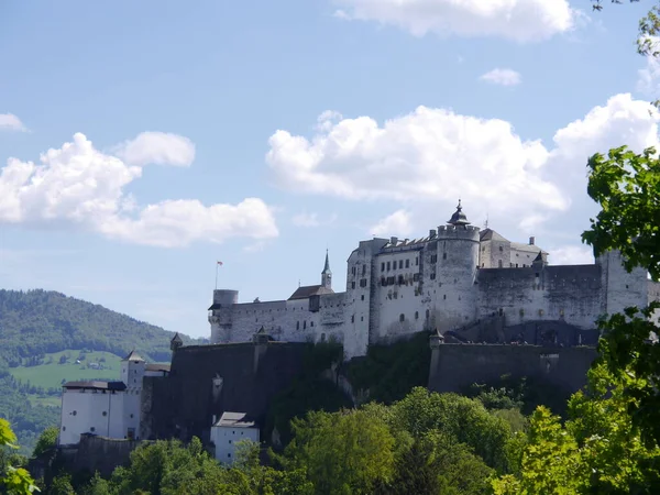 Avusturya Nın Salzburg Kentindeki Hohensalzburg Kalesi — Stok fotoğraf