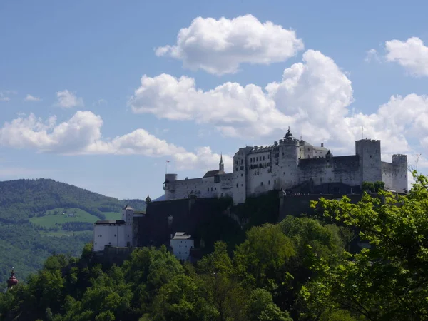 Avusturya Nın Salzburg Kentindeki Hohensalzburg Kalesi — Stok fotoğraf