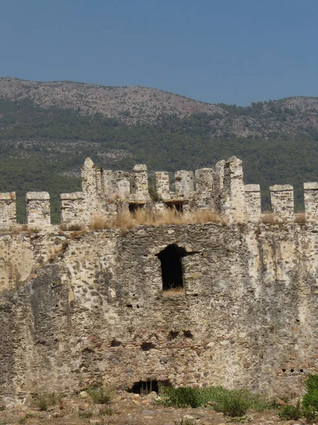 Mamure Castillo Costa Del Mar Mediterráneo Anamur Provincia Mersin Turquía — Foto de Stock