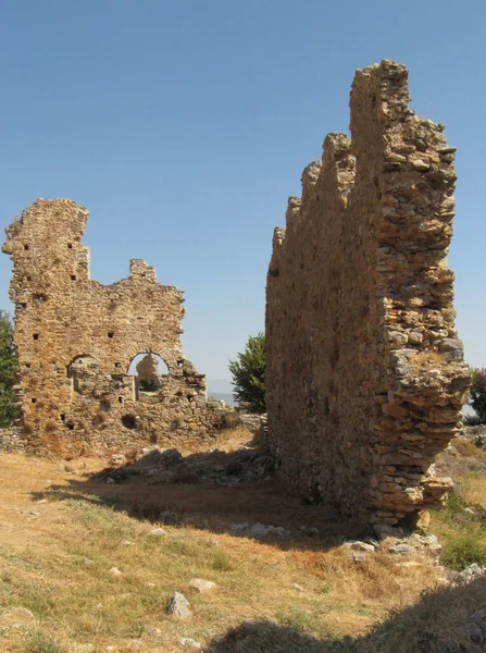 Анемур Руины Древнего Города Мерсин Турция — стоковое фото