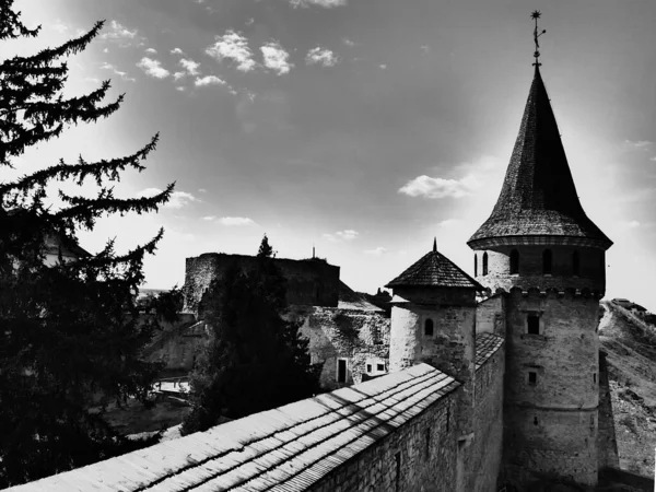 Mittelalterliche Burg Der Stadt Kamjanez Podilsky Ukraine Ist Eine Gewaltige — Stockfoto