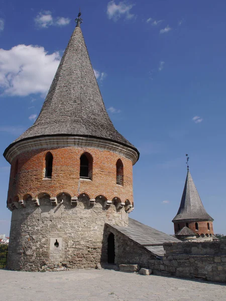 Mittelalterliche Burg Der Stadt Kamjanez Podilsky Ukraine Ist Eine Gewaltige — Stockfoto