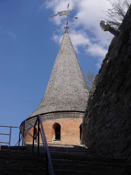 Castillo Medieval Ciudad Kamyanets Podilsky Ucrania Una Fortaleza Formidable Fuerte — Foto de Stock