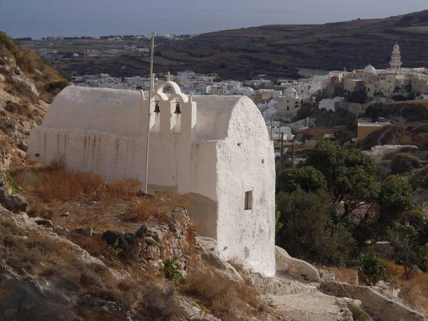 Temples Monastères Partie Historique Emporio Grand Village Île Santorin Grèce — Photo