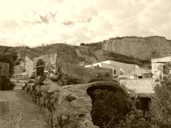 Casas Abandonadas Edificios Históricos Típicos Calles Parte Antigua Del Pueblo — Foto de Stock