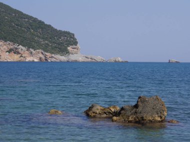 Denizi, dağları, kayaları, plajları, adaları ve Yunanistan 'ın.