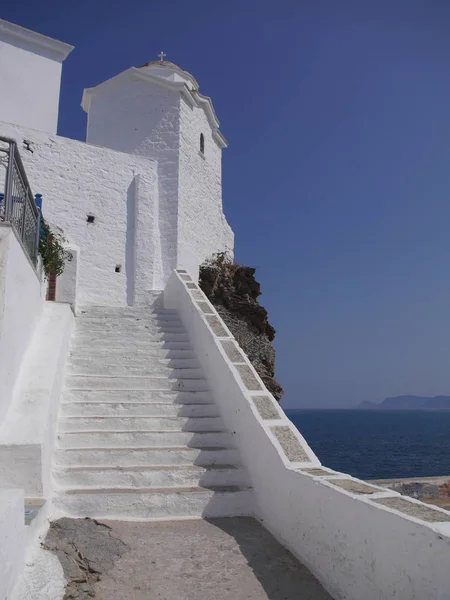 Cerkiew Starym Mieście Skopelos Wyspie Skopelos Grecja — Zdjęcie stockowe