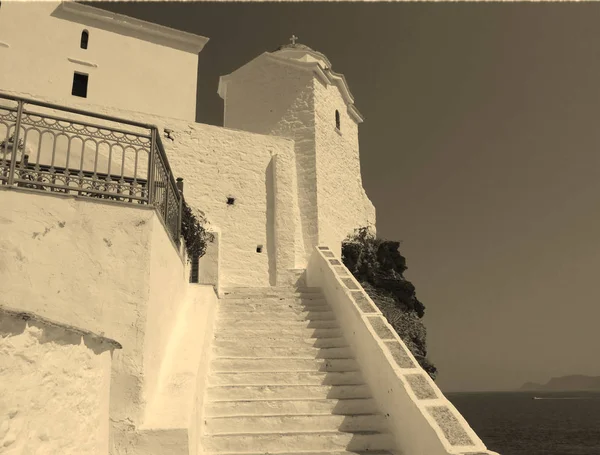 Orthodox Church Old Town Skopelos Skopelos Island Greece — Stock Photo, Image