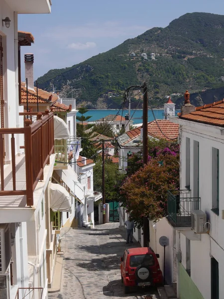 Güneşli bir yaz gününde Yunanistan 'ın
