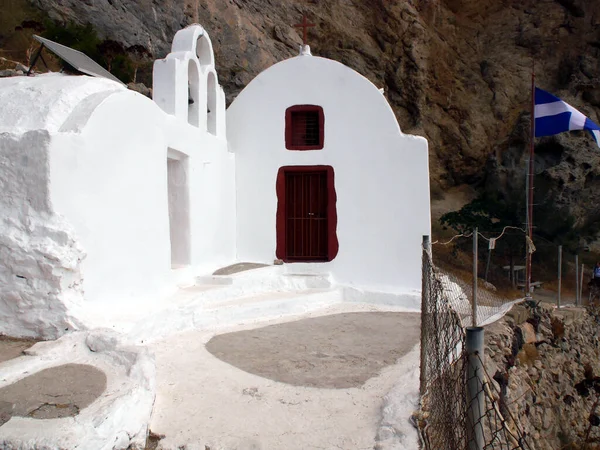 Ortodoks Kilisesi, Panagia Katefiani, Mesa Vouno dağında, Santorini adasında, Yunanistan.