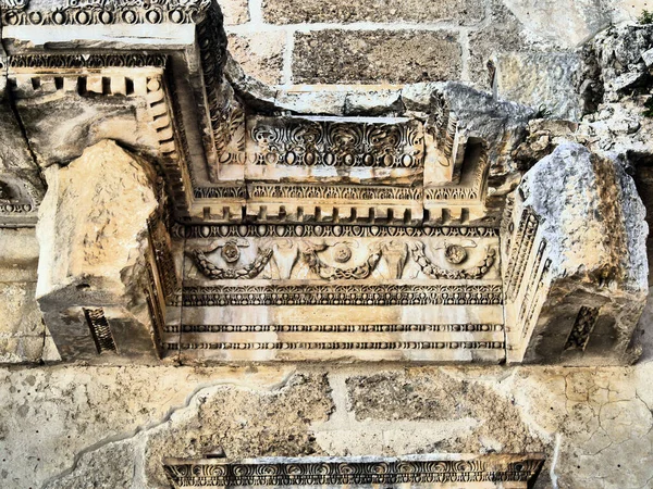 Antalya Güney Türkiye Yakınlarındaki Aspendos Antik Kentinde Roma Amfi Tiyatrosu — Stok fotoğraf