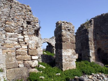 Aspendos, Antalya yakınlarındaki antik şehir, Güney Türkiye.