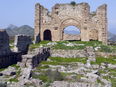  Aspendos, Antalya yakınlarındaki antik şehir, Güney Türkiye.