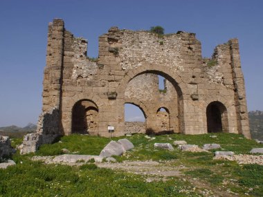  Aspendos, Antalya yakınlarındaki antik şehir, Güney Türkiye.