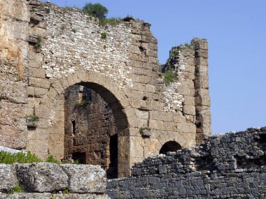  Aspendos, Antalya yakınlarındaki antik şehir, Güney Türkiye.