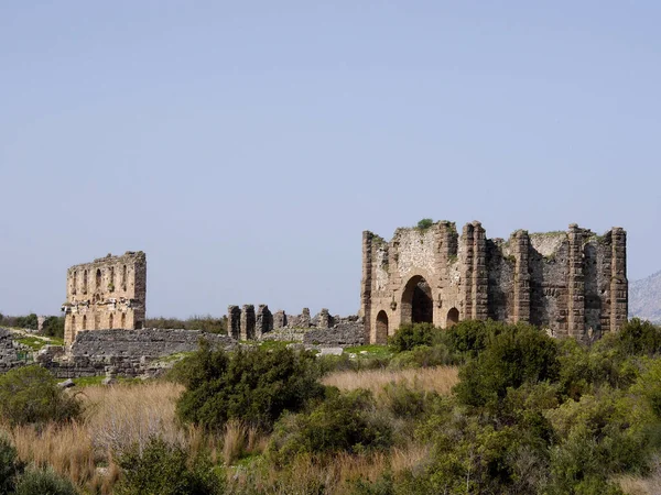 Аспендос Древний Город Недалеко Антальи Южная Турция — стоковое фото