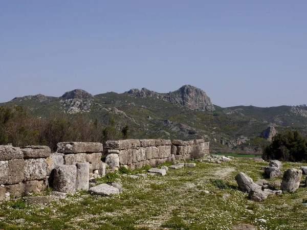 Aspendos Antike Stadt Der Nähe Von Antalya Südtürkei — Stockfoto