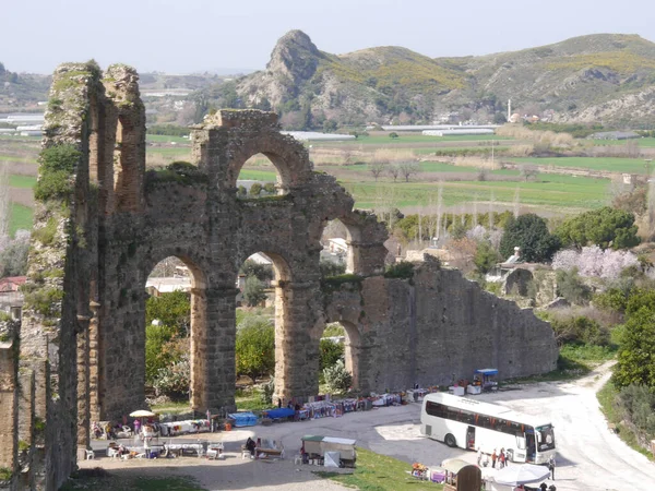 Aspendos Antigua Ciudad Cerca Antalya Sur Turquía — Foto de Stock