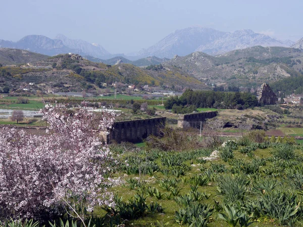 Aspendos Starożytne Miasto Pobliżu Antalyi Południowa Turcja — Zdjęcie stockowe