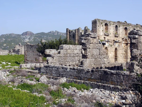 Аспендос Древний Город Недалеко Антальи Южная Турция — стоковое фото