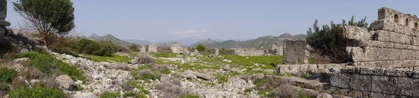 Вид Аспендос Древний Город Недалеко Антальи Южная Турция — стоковое фото