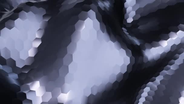 Abstract Tech Textured Waves Background Animation Seamless Loop — 비디오