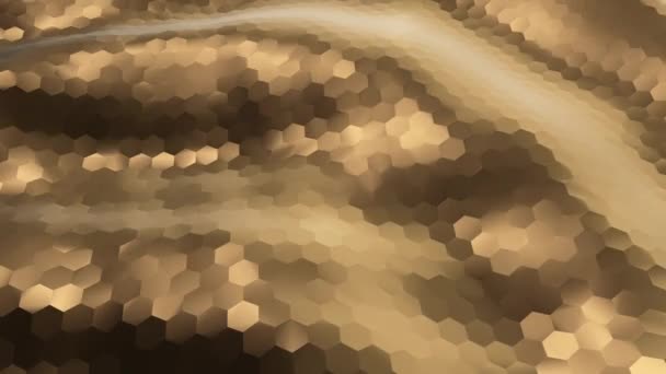 Абстрактные Высокотехнологичные Текстурированные Волны Фона Анимация Бесшовного Цикла — стоковое видео