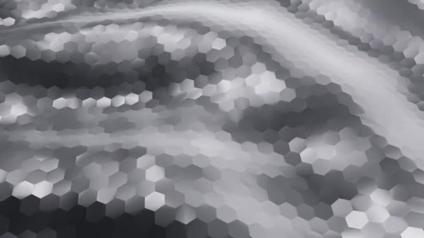 Abstrakte High Tech Strukturierte Wellen Für Den Hintergrund Animation Einer — Stockvideo