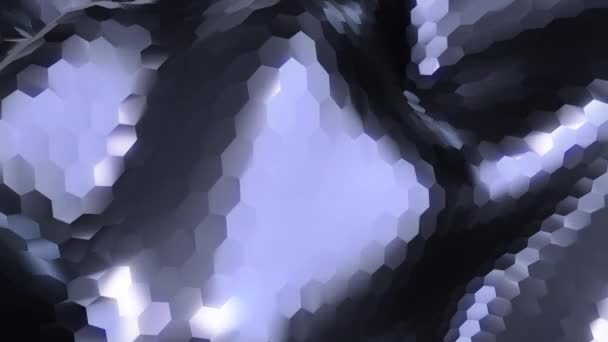 Αφηρημένη Tech Υφή Κύματα Για Φόντο Animation Της Αδιάλειπτης Βρόχου — Αρχείο Βίντεο